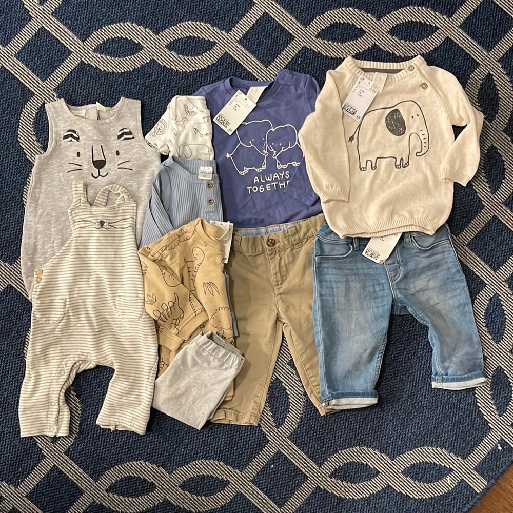 NWT H&M, Zara Baby, & more Baby Boy Clothes Bundle